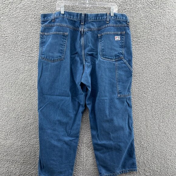 Tyndale Fr Jeans Mens 42 X 27 Blue Denim Fire Resistant Straight Leg * - Picture 2 of 11